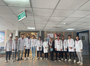 The New Mansoura University nursing freshmen excel on their first day of practical training at Mansoura University Hospitals